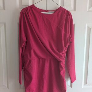 H & M Above the Knee Hot Pink Dress Size XL